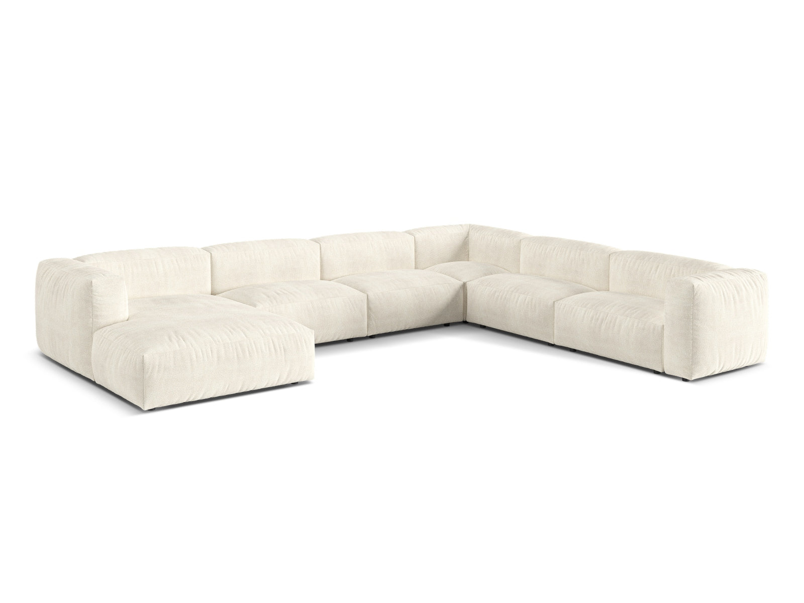 6-Sitzer XL Modular Ecksofa rechts Martina in Ivory-Monet präsentiert im Onlineshop von KAQTU Design AG. Ecksofa rechts ist von Micadoni