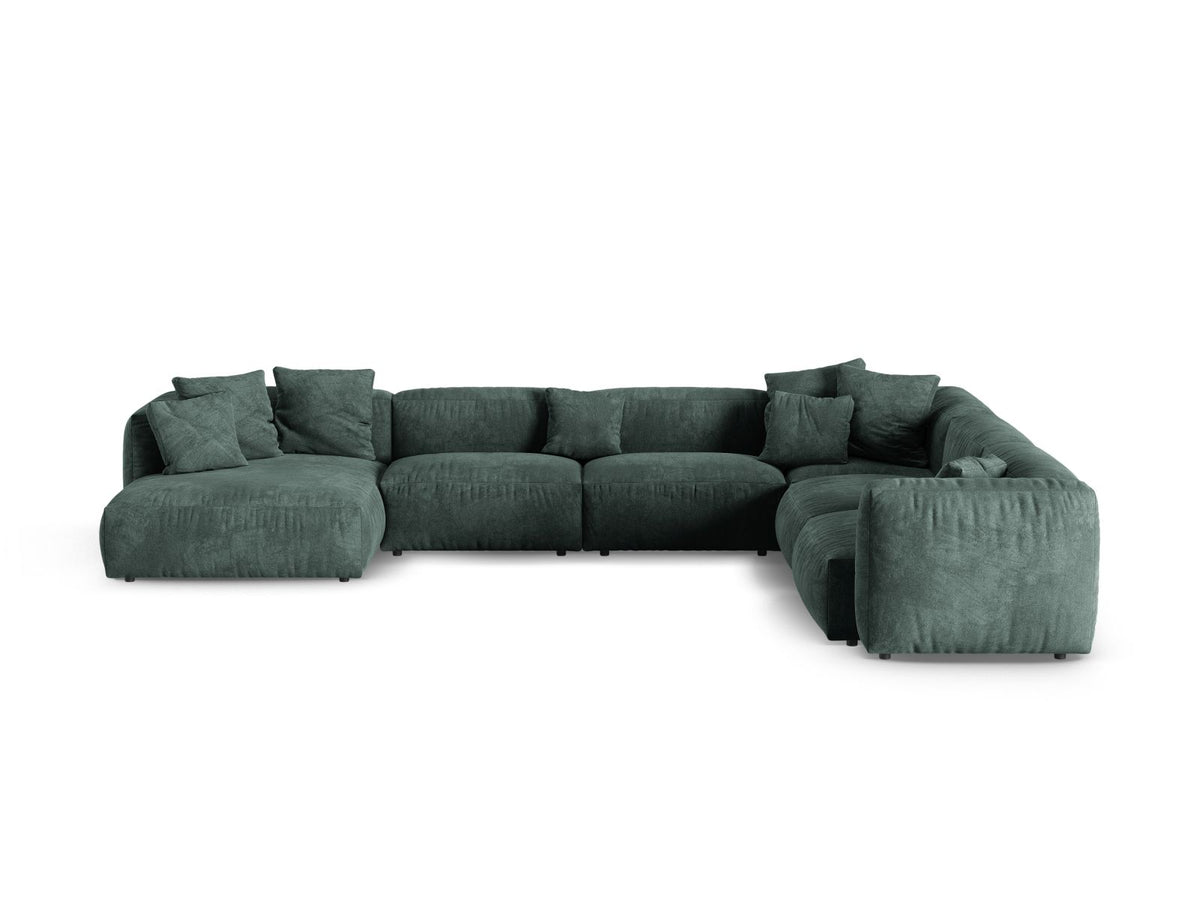 6-Sitzer XL Modular Ecksofa rechts Martina in Petrol-Vogue präsentiert im Onlineshop von KAQTU Design AG. Ecksofa rechts ist von Micadoni