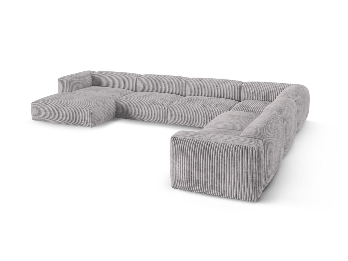 6-Sitzer Ecksofa rechts XL Martina in Light Grey-Tilia präsentiert im Onlineshop von KAQTU Design AG. Ecksofa rechts ist von Micadoni