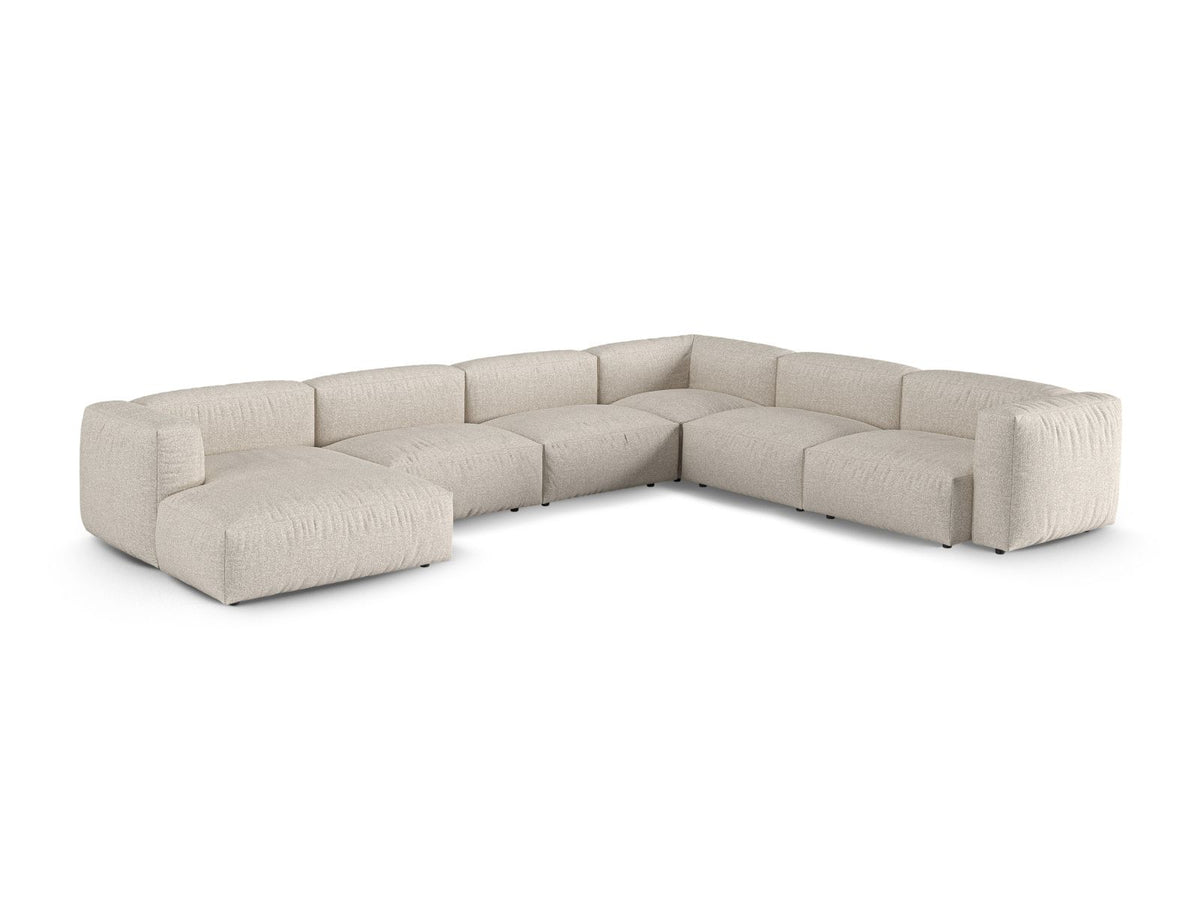 6-Sitzer XL Modular Ecksofa rechts Martina in Beige-Monet präsentiert im Onlineshop von KAQTU Design AG. Ecksofa rechts ist von Micadoni