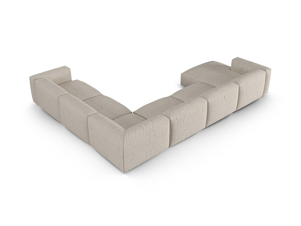 6-Sitzer XL Modular Ecksofa rechts Martina in Beige-Monet präsentiert im Onlineshop von KAQTU Design AG. Ecksofa rechts ist von Micadoni