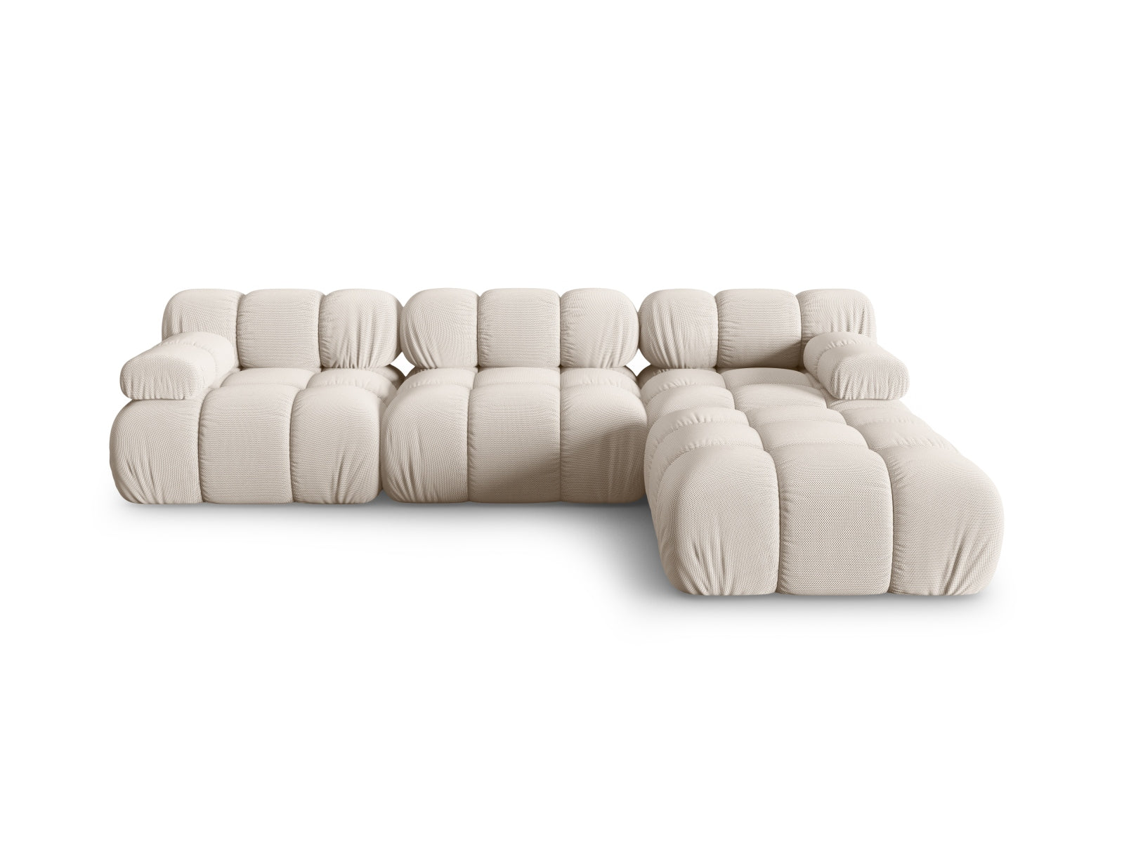 Bellis Modulares Sofa 4 Sitzer 188cm in Light Beige-Sonic präsentiert im Onlineshop von KAQTU Design AG. L-Sofa rechts ist von Micadoni