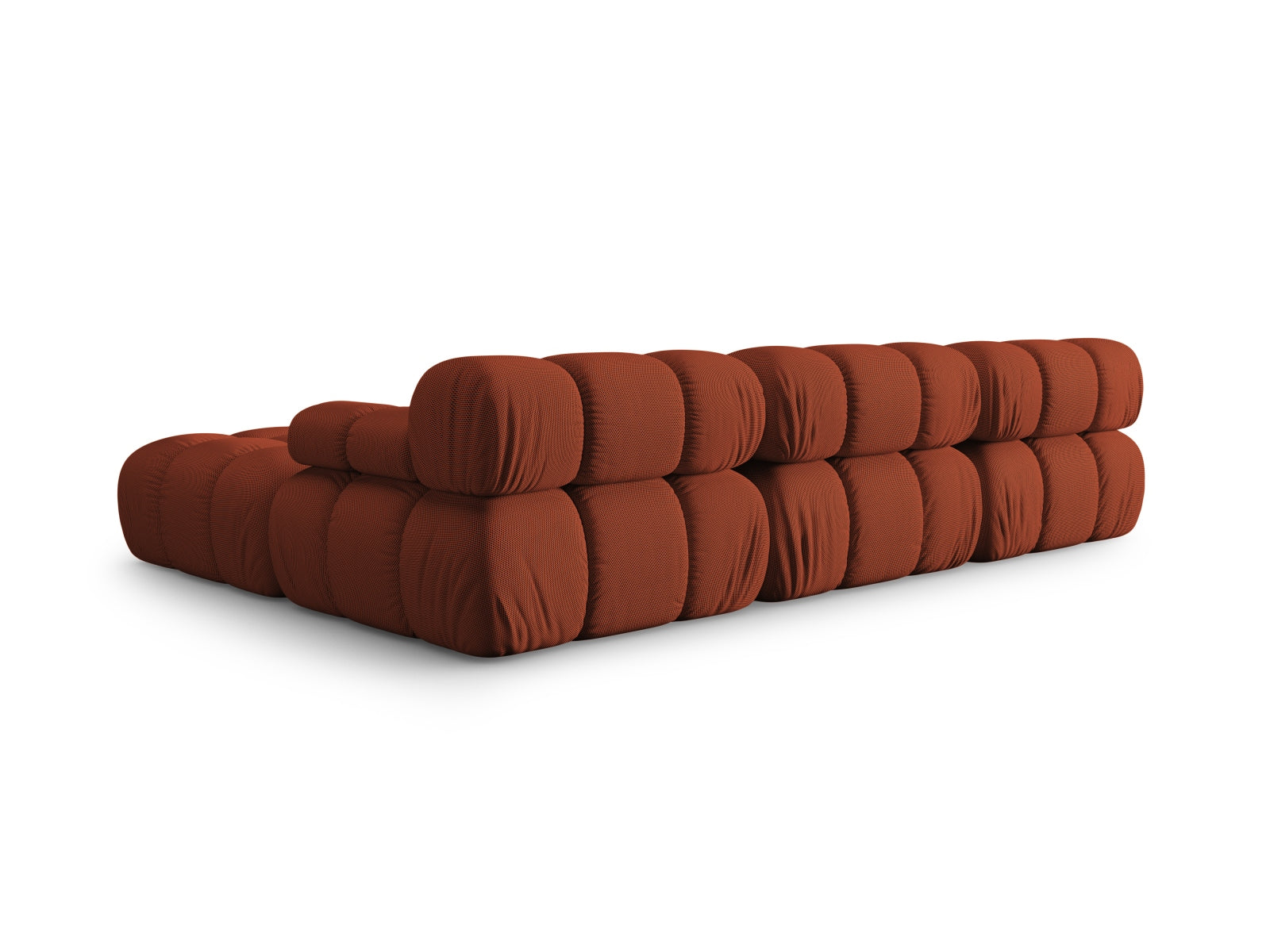 Modulares Bellis Sofa für 4 Personen in Brick-Sonic, 188 cm, rechtsseitig, vereint modernes Design mit hohem Sitzkomfort.