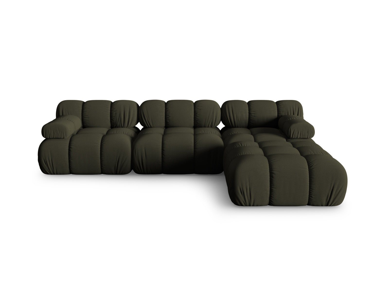 Bellis Modulares Sofa 4 Sitzer 188cm in Amazon Green-Sonic präsentiert im Onlineshop von KAQTU Design AG. L-Sofa rechts ist von Micadoni