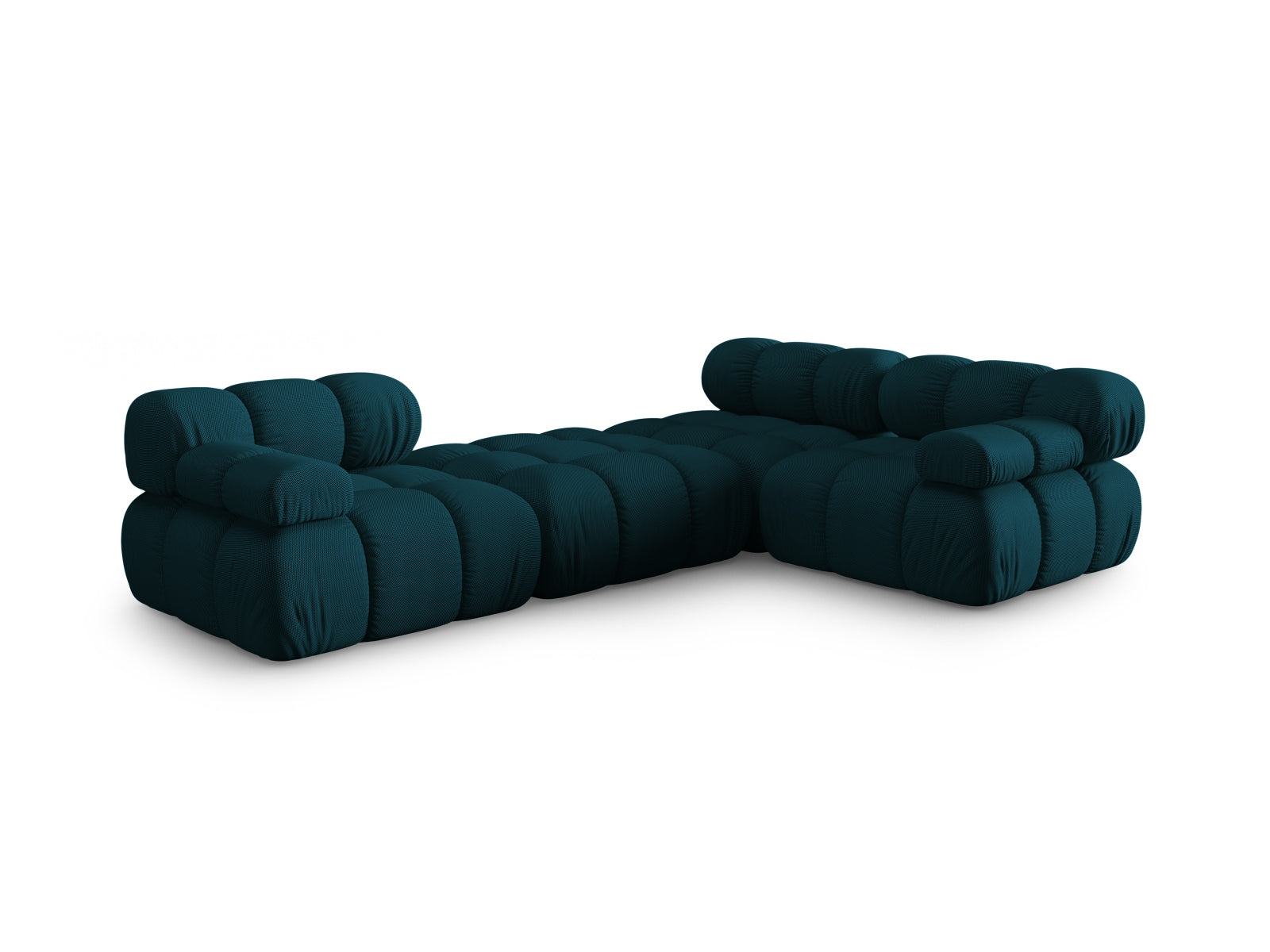 Elegantes Bellis 4-Sitzer Sofa in tiefblau, 188 cm, rechtsseitig, ideal für stilvolle und einladende Wohnräume.