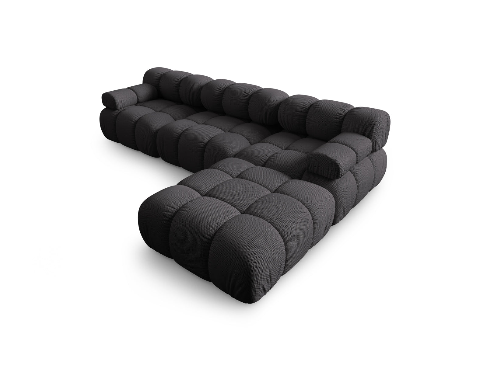 Modernes Bellis L-Sofa in Espresso-Sonic, 4-Sitzer, 188 cm, rechtsseitig, perfekt für gemütliche und elegante Wohnambiente.