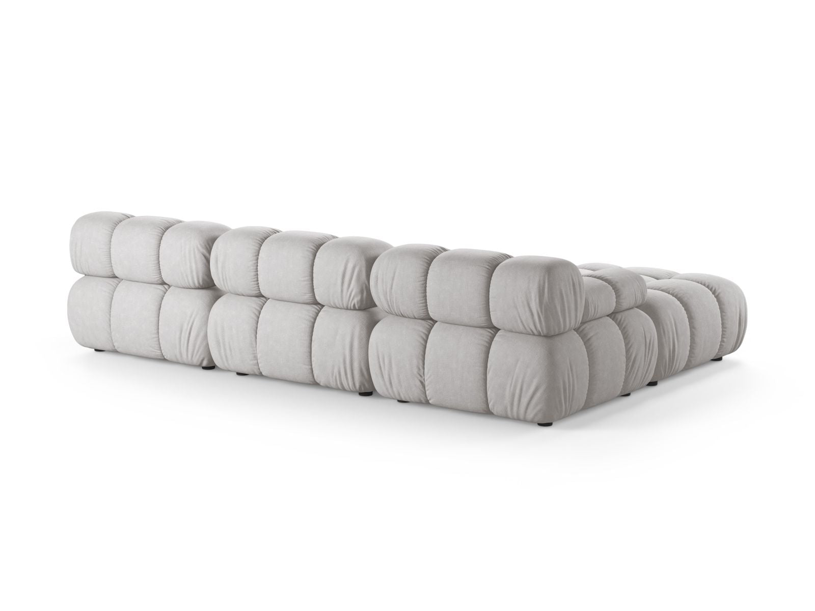 Elegantes 4-Sitzer Sofa Bellis in dezentem Grau, ideal für moderne Wohnräume und entspannte Abende, erhältlich bei Micadoni.
