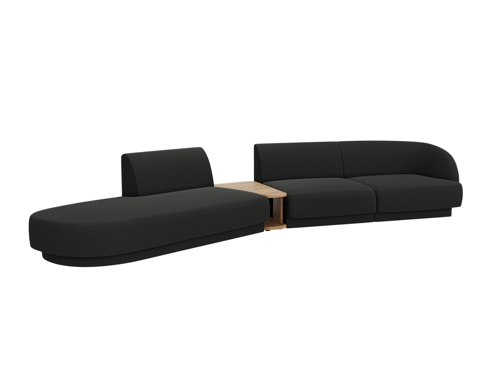 Erleben Sie das vielseitige Miley Modulare Sofa links 4 Sitzer von Micadoni – ideal für modernes Wohnen und entspannte Stunden mit Familie und Freunden.