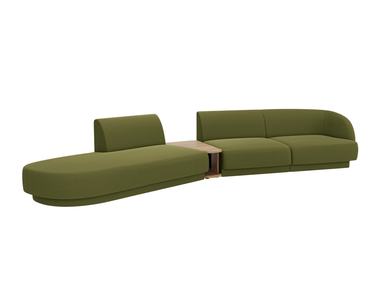 Erleben Sie das Miley Modulare Sofa links 4 Sitzer von Micadoni – ein elegantes, flexibles Möbelstück für höchsten Komfort in Ihrem Wohnzimmer.