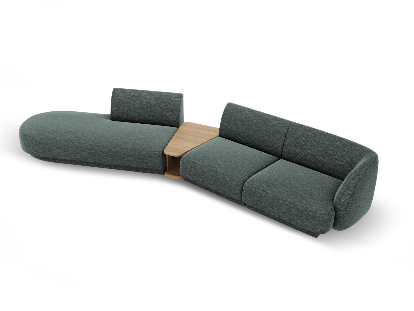 Erleben Sie das vielseitige Miley Modulare Sofa links 4 Sitzer von Micadoni – ideal für modernes Wohnen und entspannte Stunden mit Familie und Freunden.