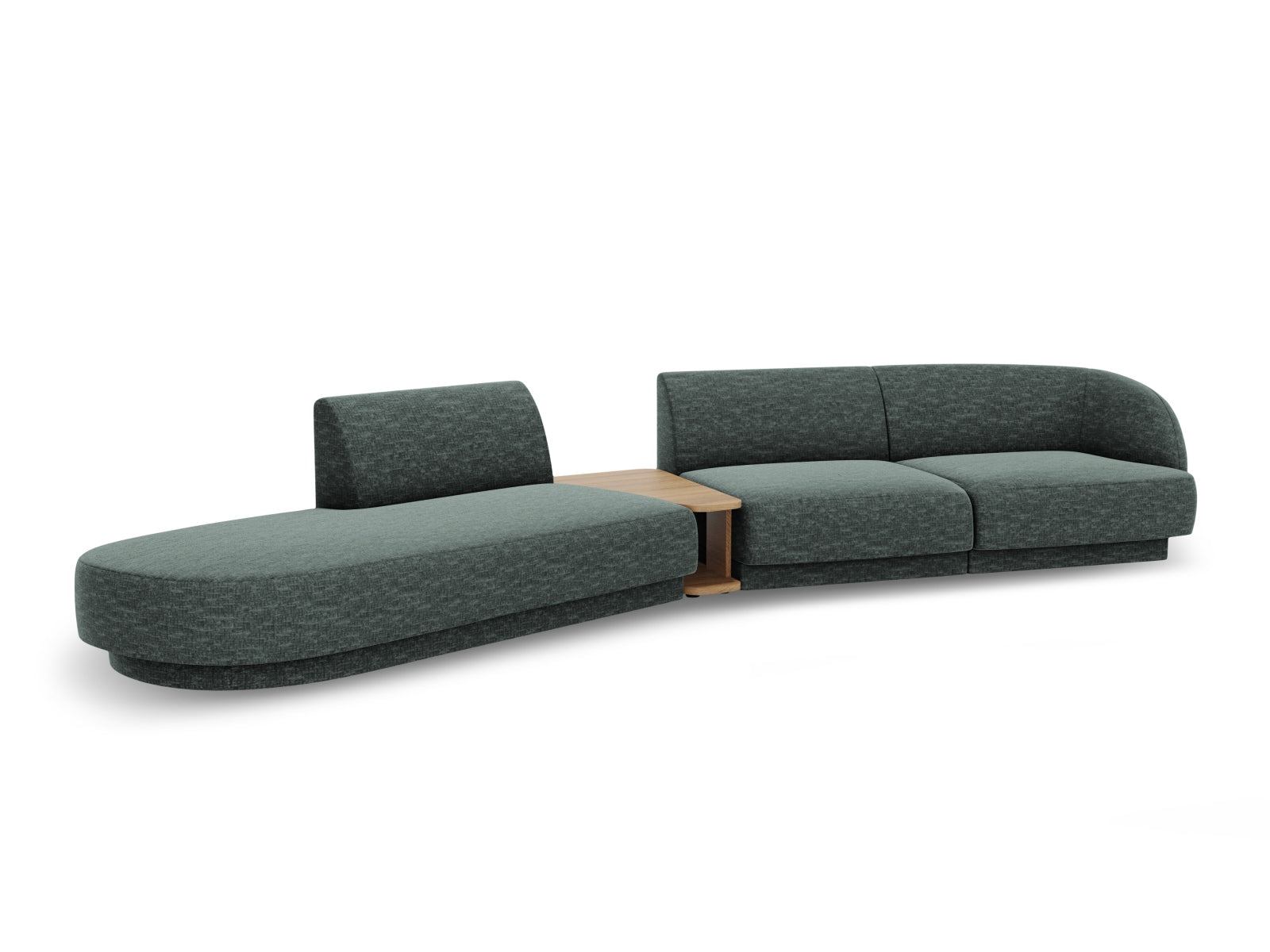 Entdecken Sie das elegante Miley Modulare Sofa links 4 Sitzer von Micadoni – perfekt für stilvolle Wohnräume und gemütliche Abende.
