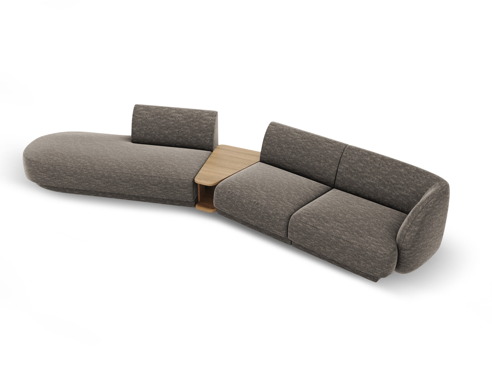 Erleben Sie das vielseitige Miley Modulare Sofa links 4 Sitzer von Micadoni – ideal für modernes Wohnen und entspannte Stunden mit Familie und Freunden.