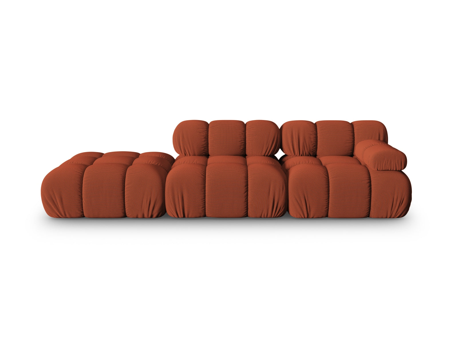 Bellis Modulares Sofa links 4 Sitzer 94cm in Brick präsentiert im Onlineshop von KAQTU Design AG. L-Sofa links ist von Micadoni