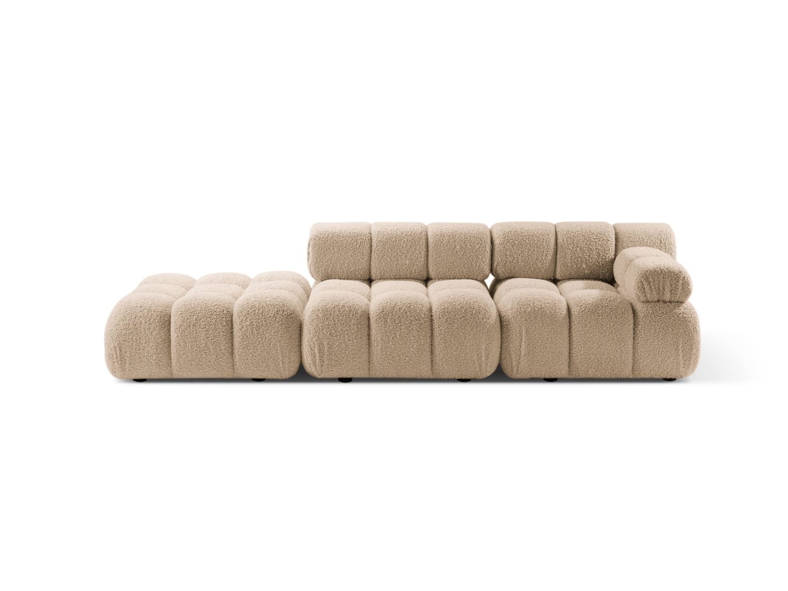 Bellis Boucle modulares Sofa links 4 Sitzer 94cm in Sand-Rolf präsentiert im Onlineshop von KAQTU Design AG. L-Sofa links ist von Micadoni