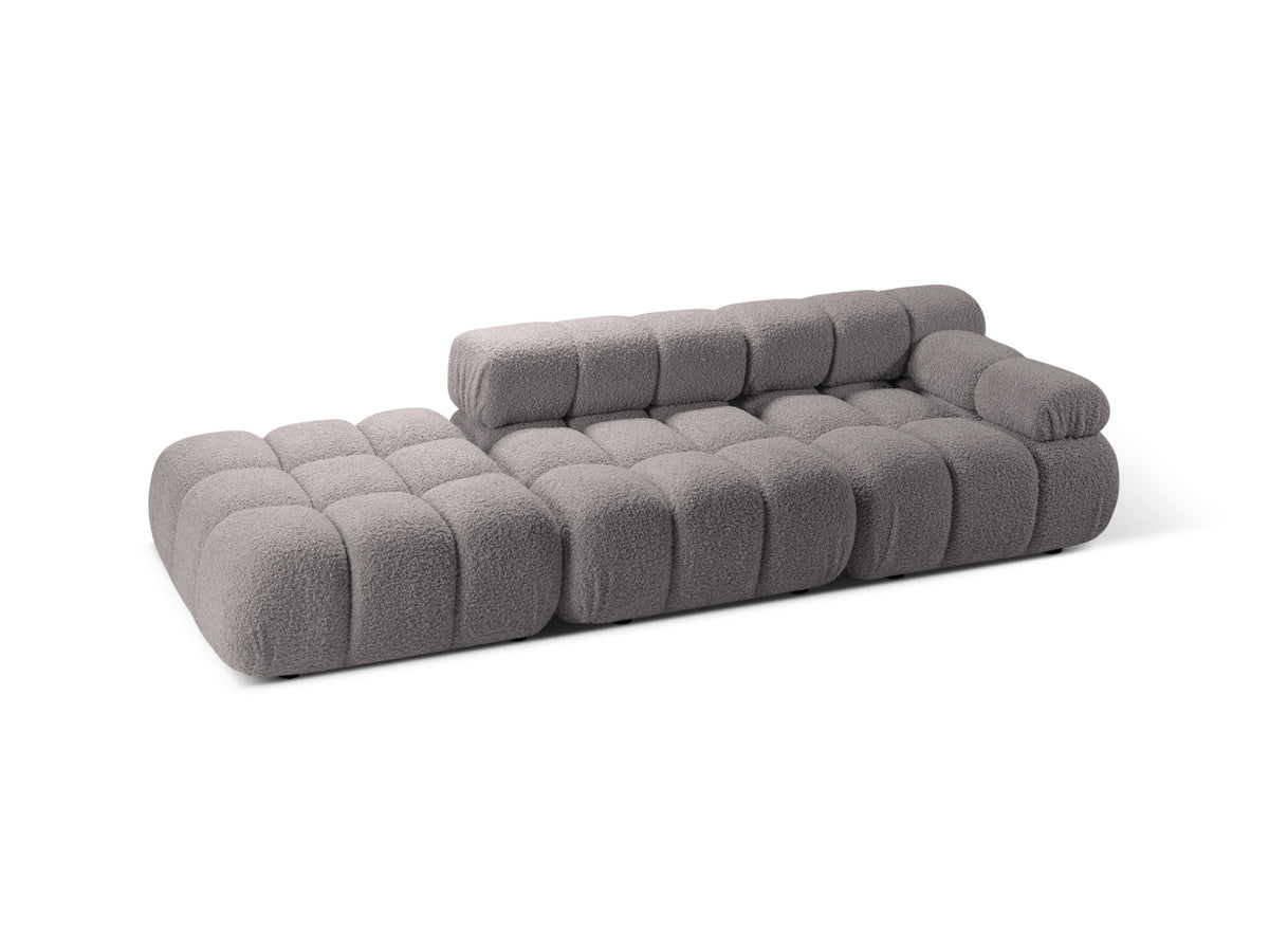 Bellis Boucle modulares Sofa links 4 Sitzer 94cm in Light Grey-Rolf präsentiert im Onlineshop von KAQTU Design AG. L-Sofa links ist von Micadoni