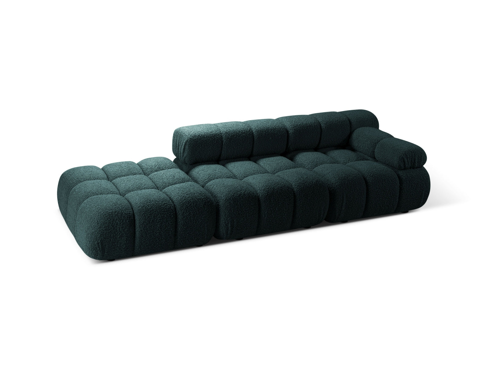 Entdecken Sie das stilvolle Bellis Boucle Sofa links von Micadoni – ein elegantes 4-Sitzer Möbelstück, das Komfort und Flexibilität vereint.