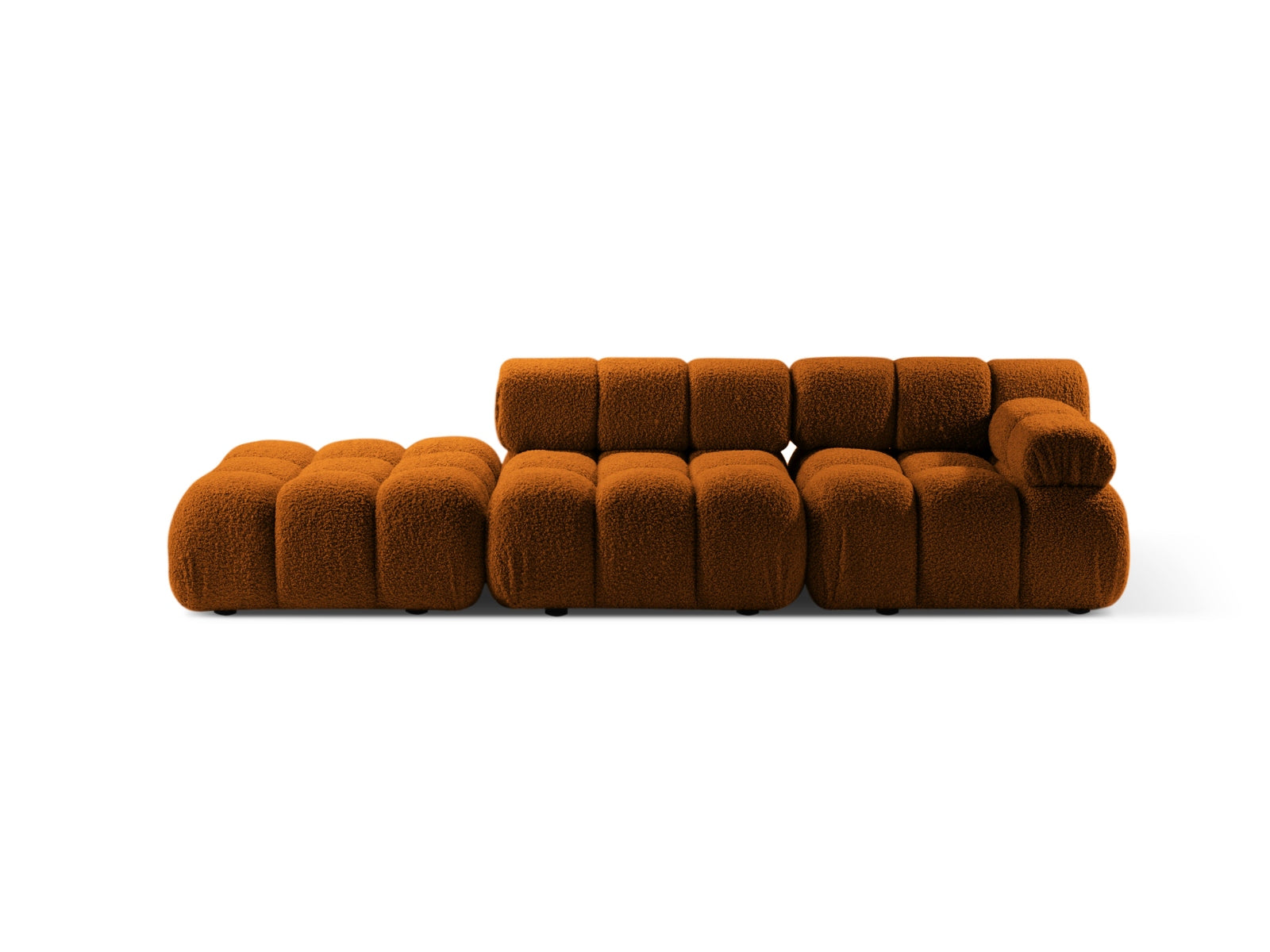 Bellis Boucle modulares Sofa links 4 Sitzer 94cm in Brick präsentiert im Onlineshop von KAQTU Design AG. L-Sofa links ist von Micadoni