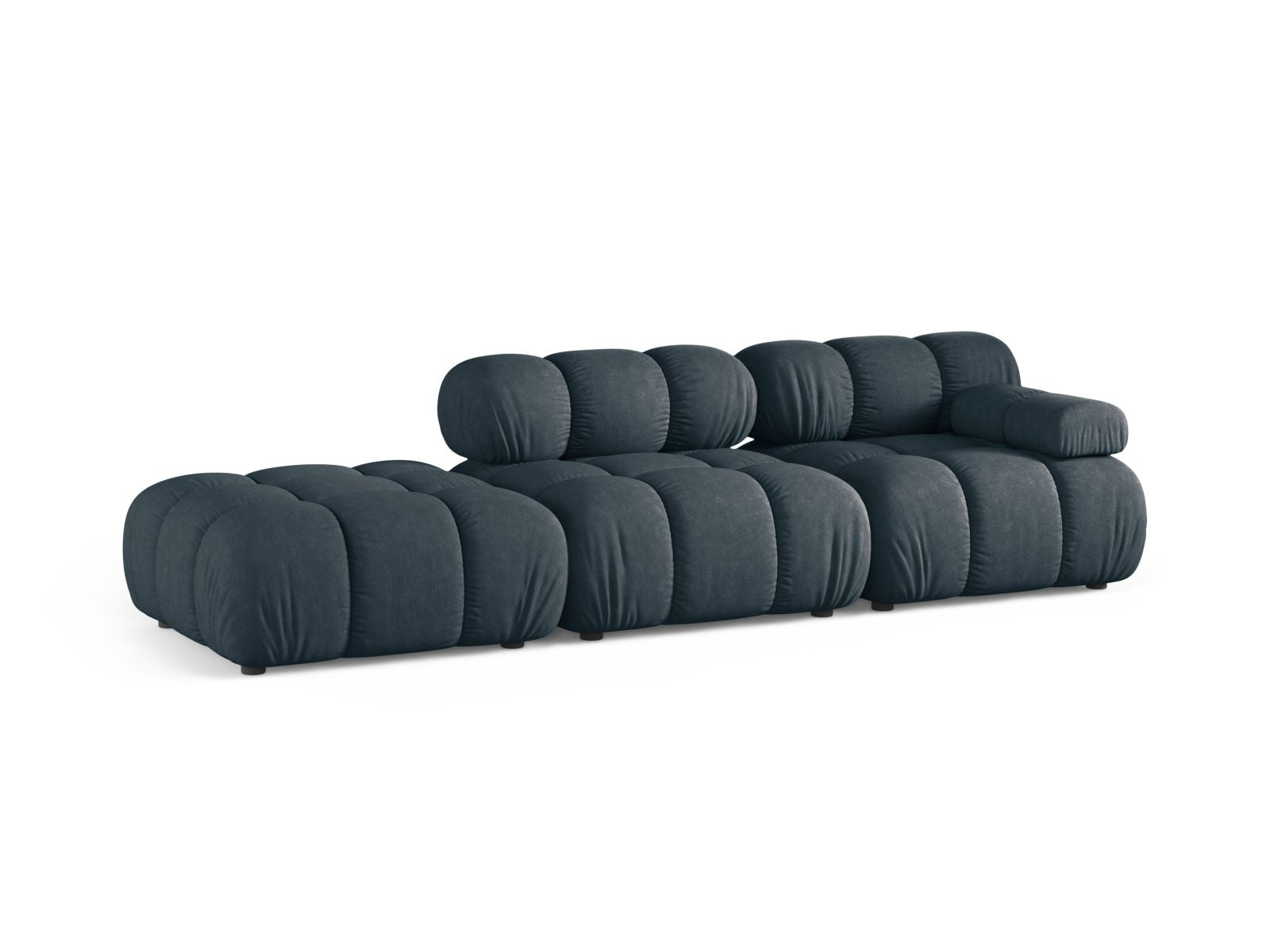 Elegantes 4-Sitzer Sofa Bellis in tiefem Petrol, modulares Design für individuellen Komfort, ideal für moderne Wohnräume.