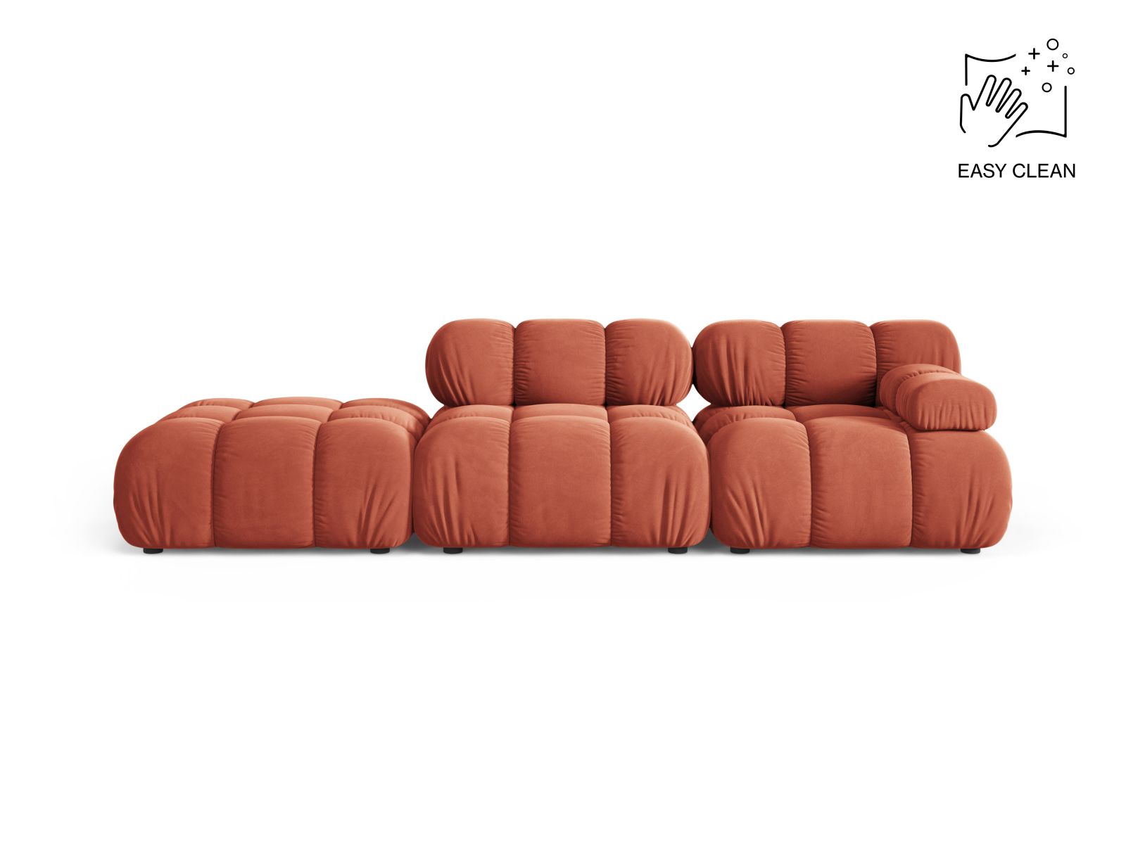 4-Sitzer Modular Sofa links Bellis in Coral-Venus präsentiert im Onlineshop von KAQTU Design AG. 4er Sofa ist von Micadoni