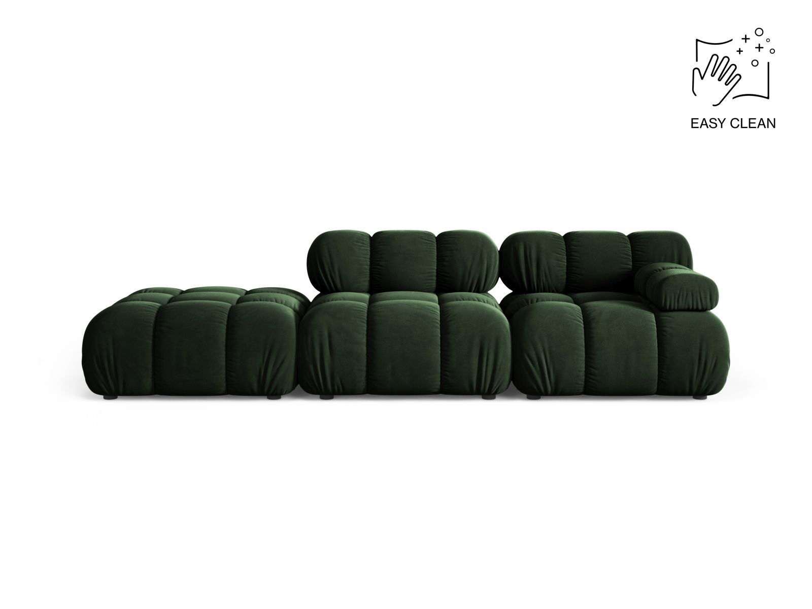 4-Sitzer Modular Sofa links Bellis in Bottle Green-Venus präsentiert im Onlineshop von KAQTU Design AG. 4er Sofa ist von Micadoni