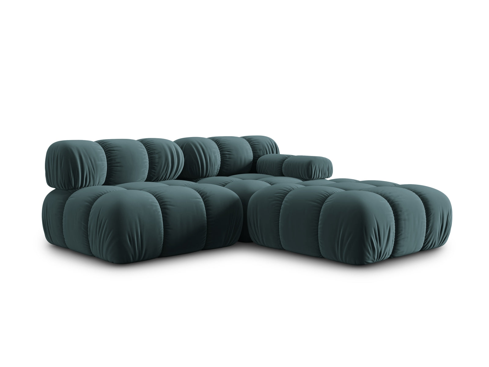 Entdecken Sie das Bellis Velour Sofa von Micadoni – ein elegantes, modulares 4-Sitzer Sofa, das Komfort und Stil in Ihr Zuhause bringt.