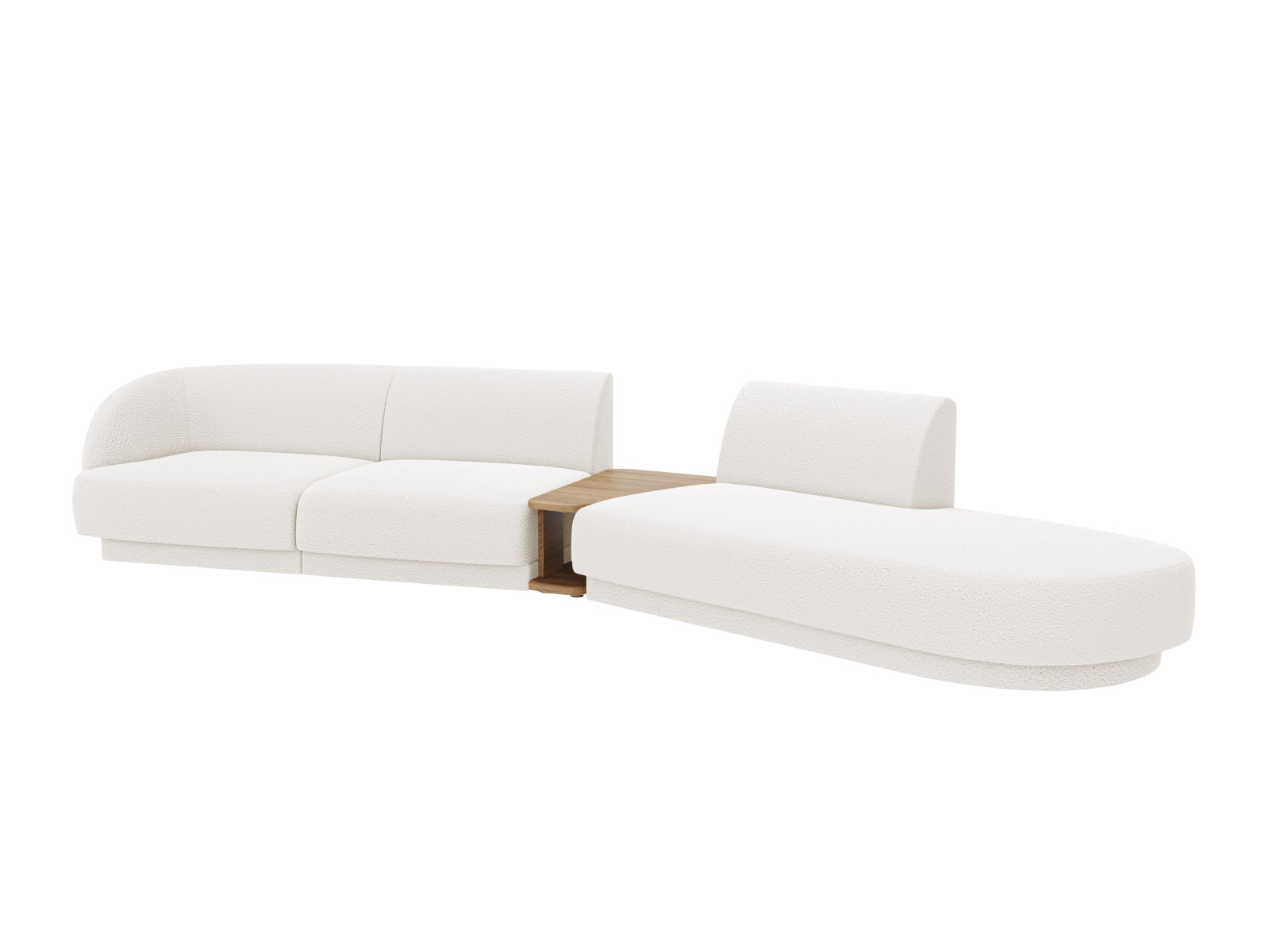 Erleben Sie das Miley Modulares Sofa rechts 4 Sitzer von Micadoni – ein elegantes, anpassbares Sofa, das Komfort und Stil in Ihr Zuhause bringt.
