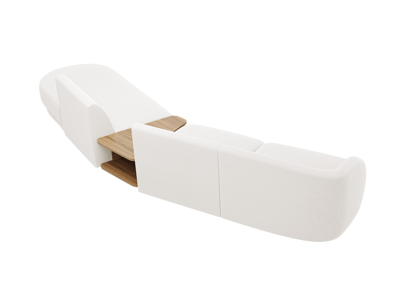 Entdecken Sie das Miley Modulares Sofa rechts 4 Sitzer von Micadoni – ein stilvolles, flexibles Möbelstück, das Komfort und modernes Design vereint.