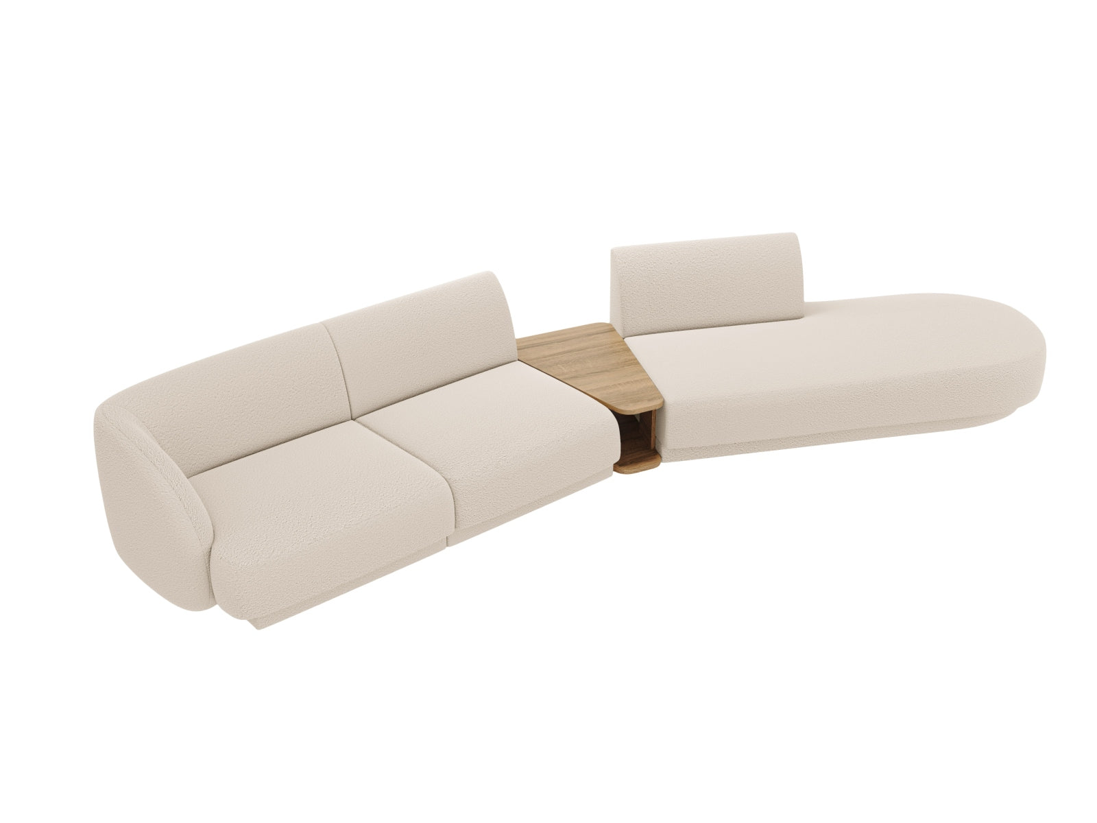 Entdecken Sie das stilvolle Miley Modulares Sofa rechts 4 Sitzer von Micadoni – ideal für modernes Wohnen und gesellige Abende.