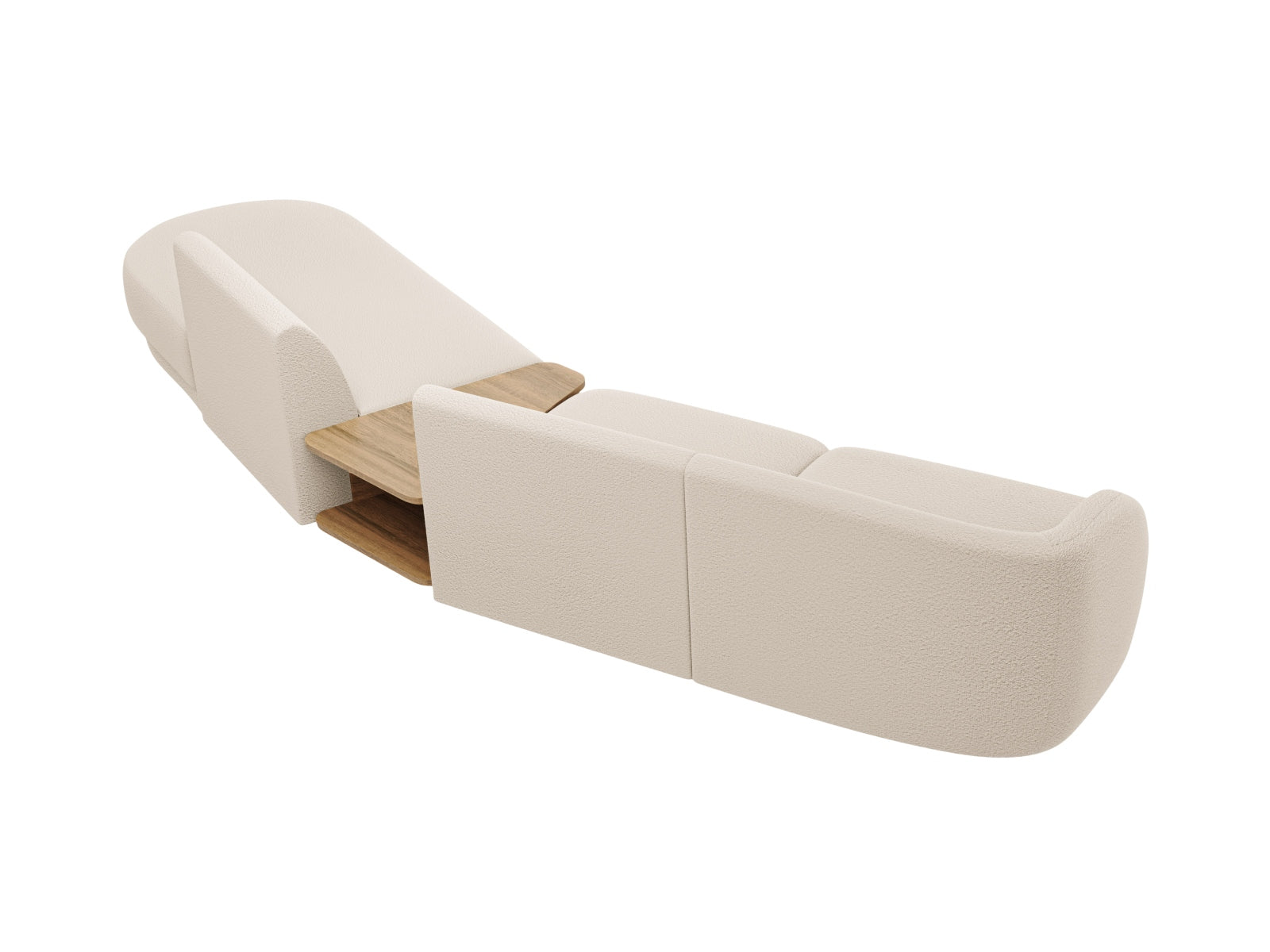 Entdecken Sie das Miley Modulares Sofa rechts 4 Sitzer von Micadoni – ein stilvolles, flexibles Sofa, das Komfort und modernes Design vereint.