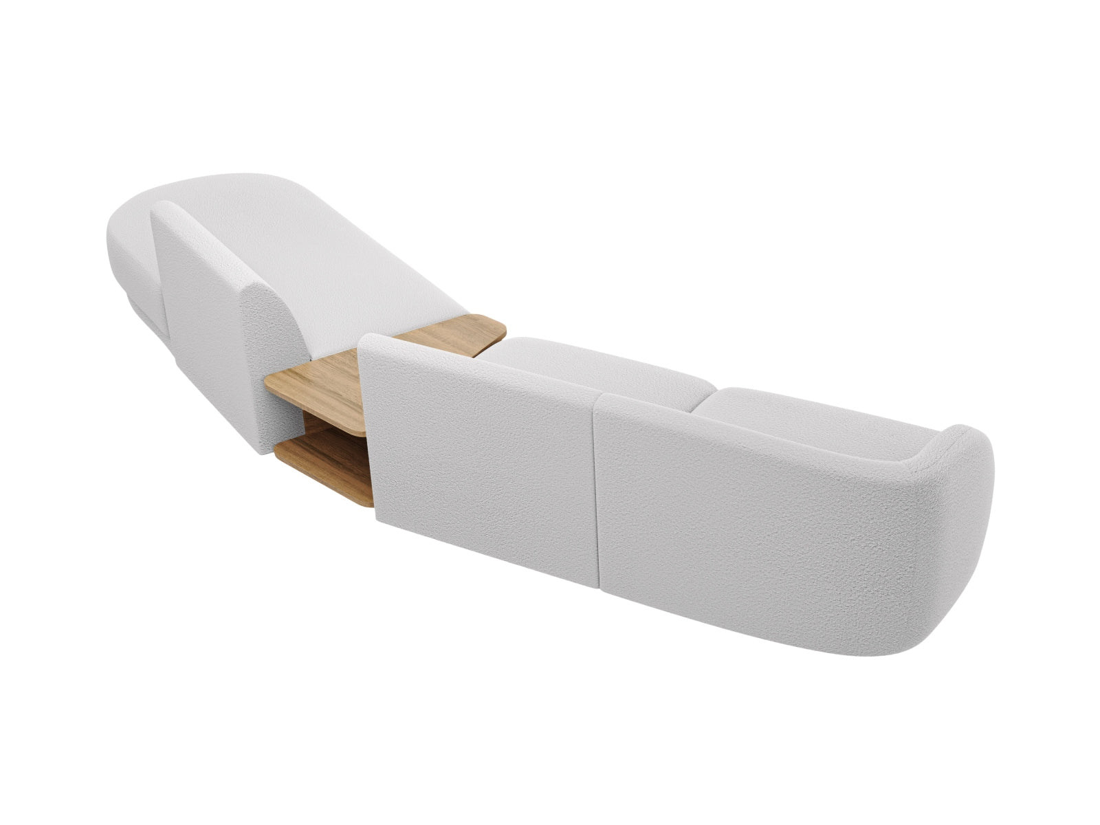 Entdecken Sie das Miley Modulares Sofa rechts 4 Sitzer von Micadoni – ein stilvolles, flexibles Sofa, das Komfort und modernes Design perfekt kombiniert.