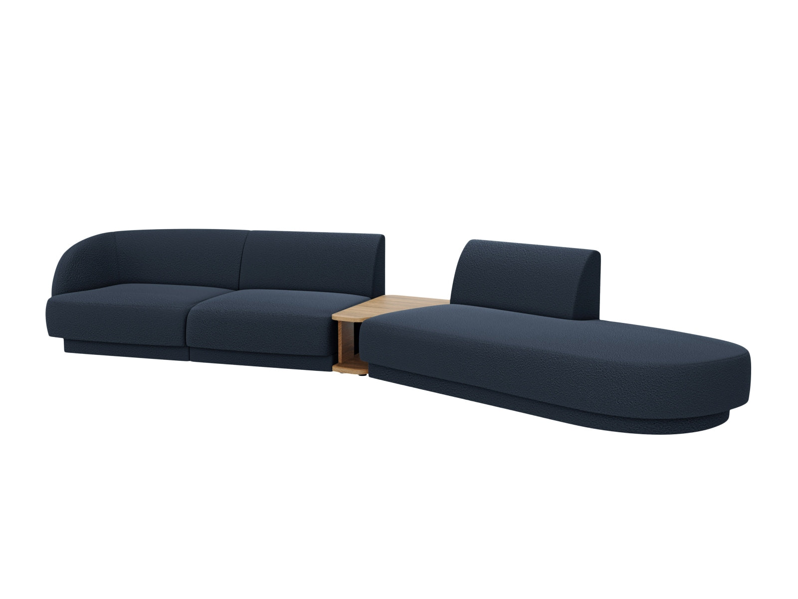 Erleben Sie das Miley Modulares Sofa rechts 4 Sitzer von Micadoni – ein elegantes Möbelstück, das Komfort und Stil in Ihr Zuhause bringt.