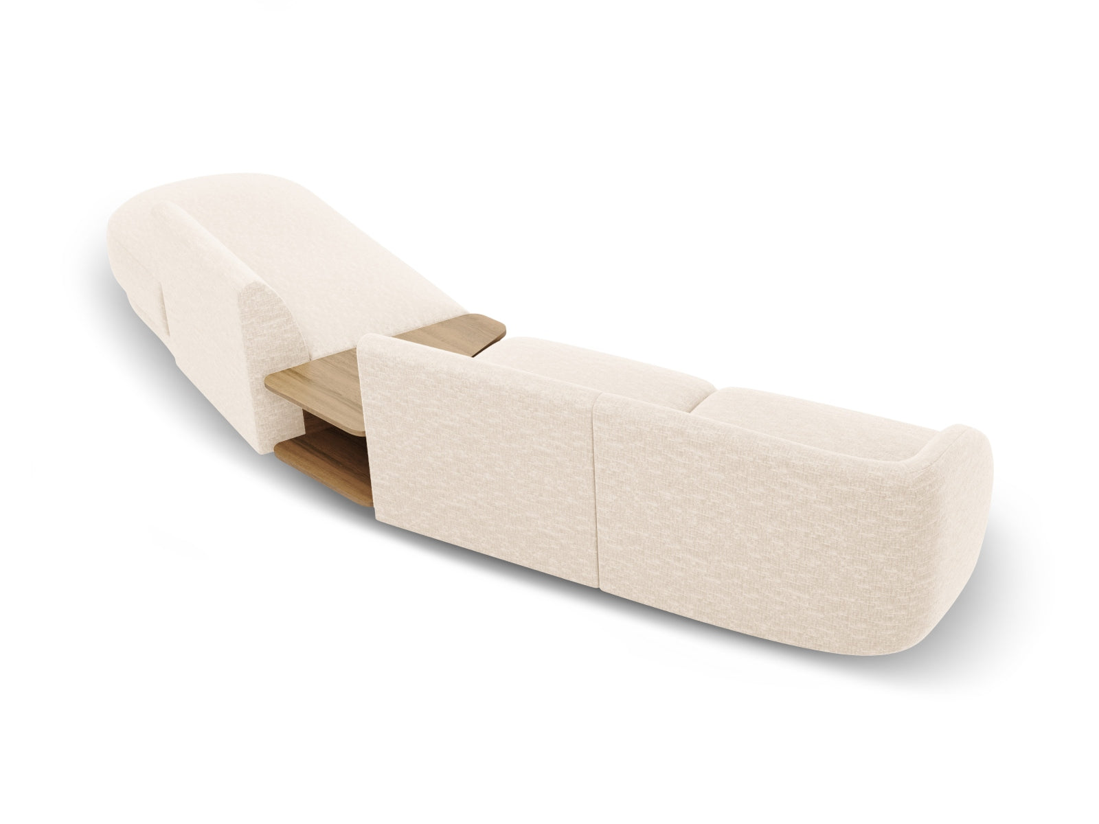 Erleben Sie das Miley Modulares Sofa rechts 4 Sitzer von Micadoni – ein elegantes, flexibles Möbelstück, das Komfort und Stil in Ihr Zuhause bringt.