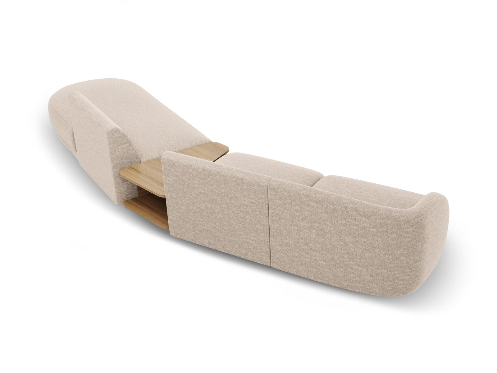 Erleben Sie das Miley Modulares Sofa rechts 4 Sitzer von Micadoni – ein elegantes, anpassbares Sofa, das perfekten Komfort für Ihr Zuhause bietet.