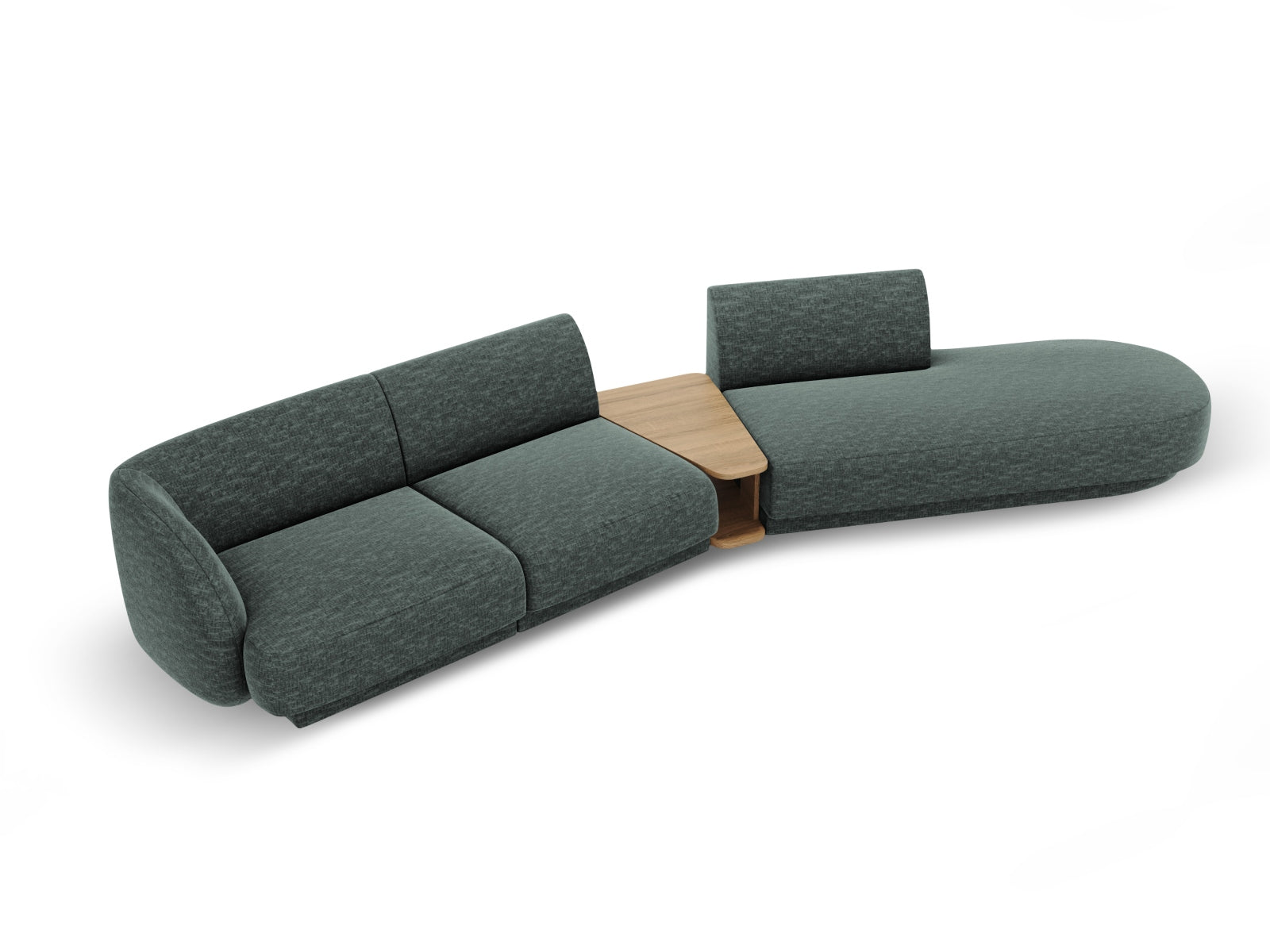 Erleben Sie das Miley Modulares Sofa rechts 4 Sitzer von Micadoni – ein elegantes Möbelstück, das Komfort und Stil in Ihr Zuhause bringt.