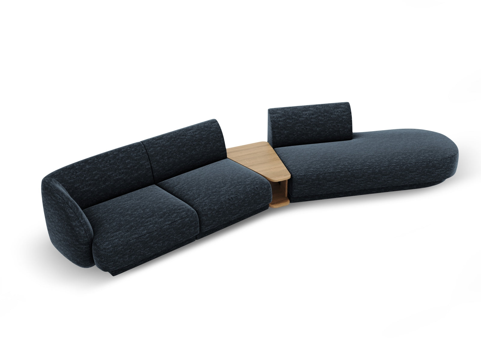 Erleben Sie das Miley Modulares Sofa rechts 4 Sitzer von Micadoni – ein elegantes Möbelstück, das Komfort und Stil in Ihr Zuhause bringt.