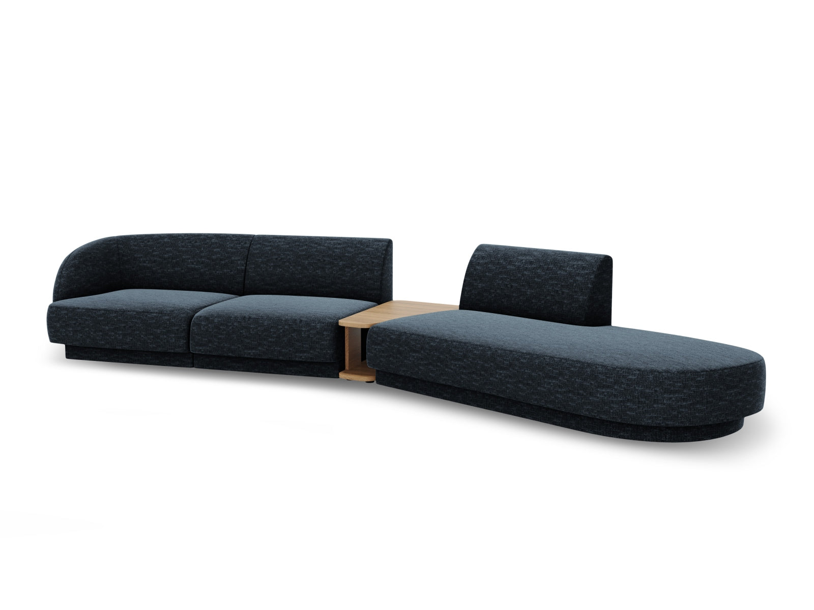 Entdecken Sie das Miley Modulares Sofa rechts 4 Sitzer von Micadoni – ein stilvolles, anpassbares Sofa, das Komfort und Eleganz vereint.