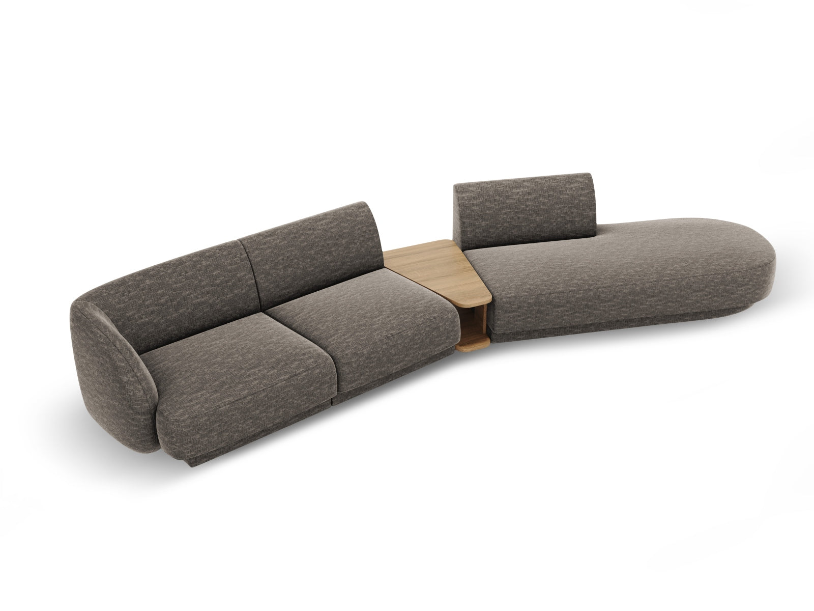 Erleben Sie das Miley Modulares Sofa rechts 4 Sitzer von Micadoni – ein elegantes, anpassbares Möbelstück für Komfort und Stil in Ihrem Zuhause.