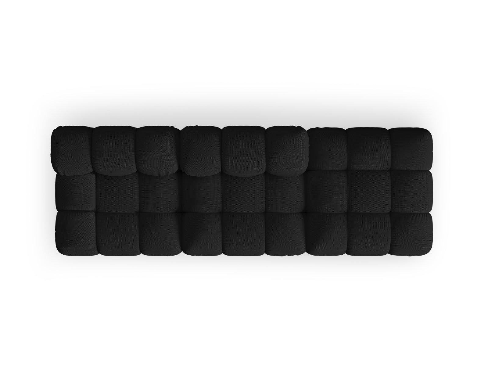 Modernes Bellis L-Sofa in Schwarz, 4-Sitzer, 94 cm, perfekt für gemütliche Wohnzimmer und stilvolle Einrichtung, erhältlich bei Micadoni.