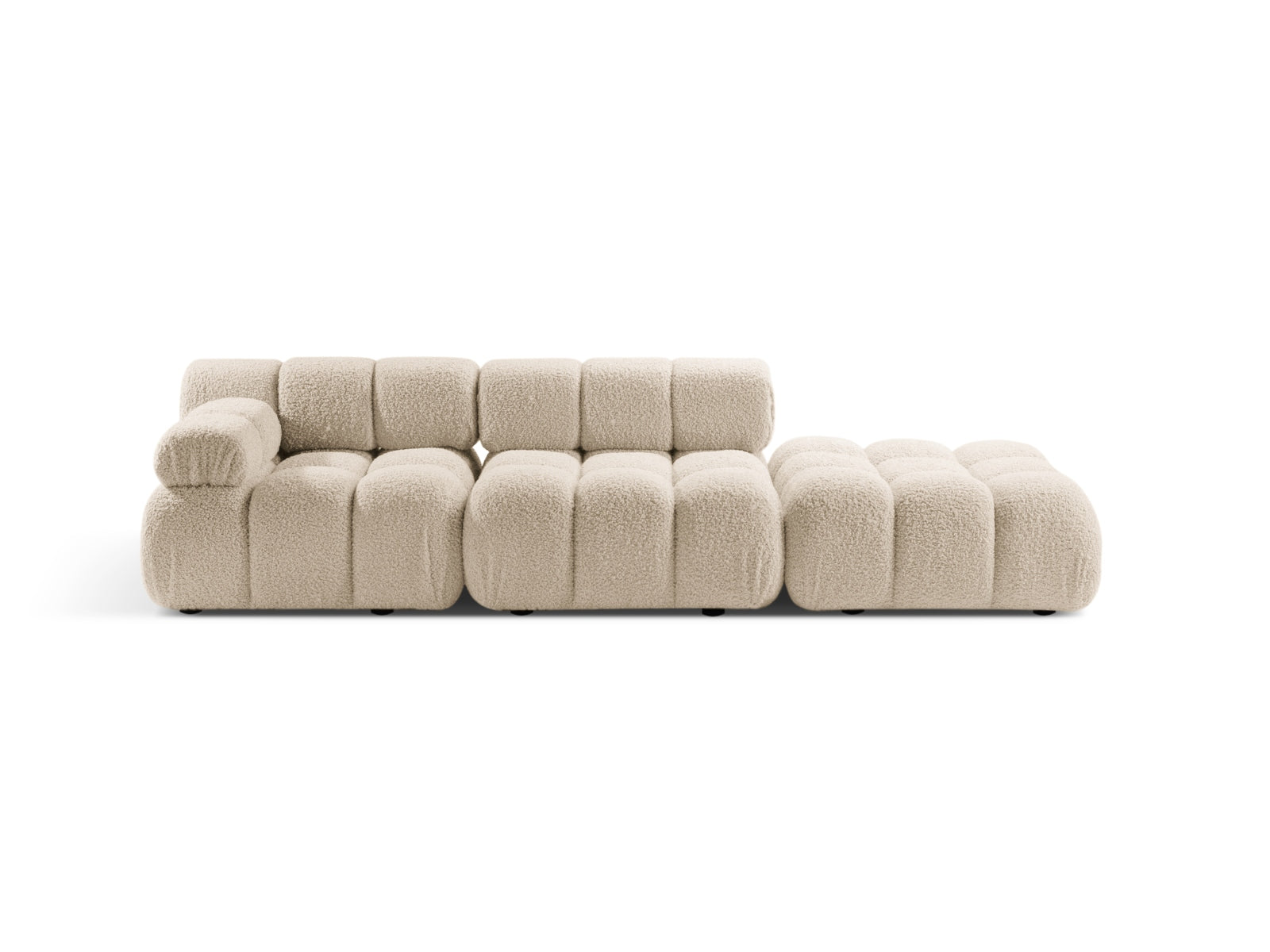 Bellis Boucle modulares Sofa rechts 4 Sitzer 94cm in Light Beige präsentiert im Onlineshop von KAQTU Design AG. L-Sofa rechts ist von Micadoni