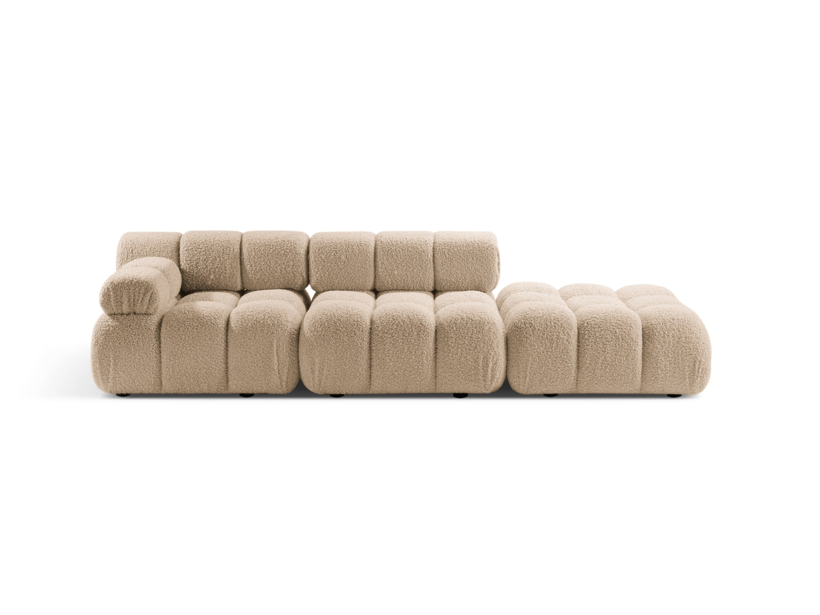 Bellis Boucle modulares Sofa rechts 4 Sitzer 94cm in Sand präsentiert im Onlineshop von KAQTU Design AG. L-Sofa rechts ist von Micadoni