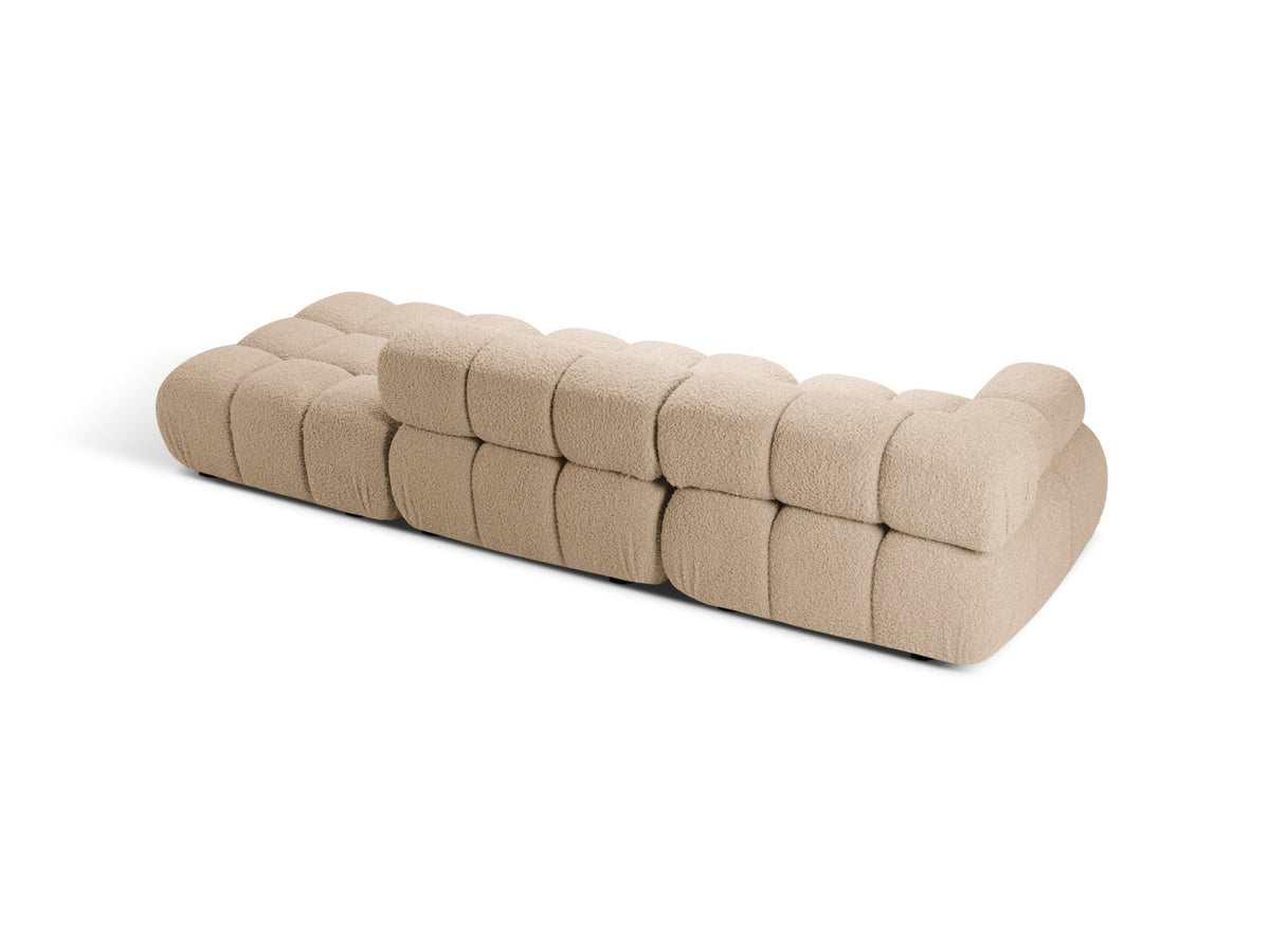 Bellis Boucle modulares Sofa rechts 4 Sitzer 94cm in Sand-Rolf präsentiert im Onlineshop von KAQTU Design AG. L-Sofa rechts ist von Micadoni