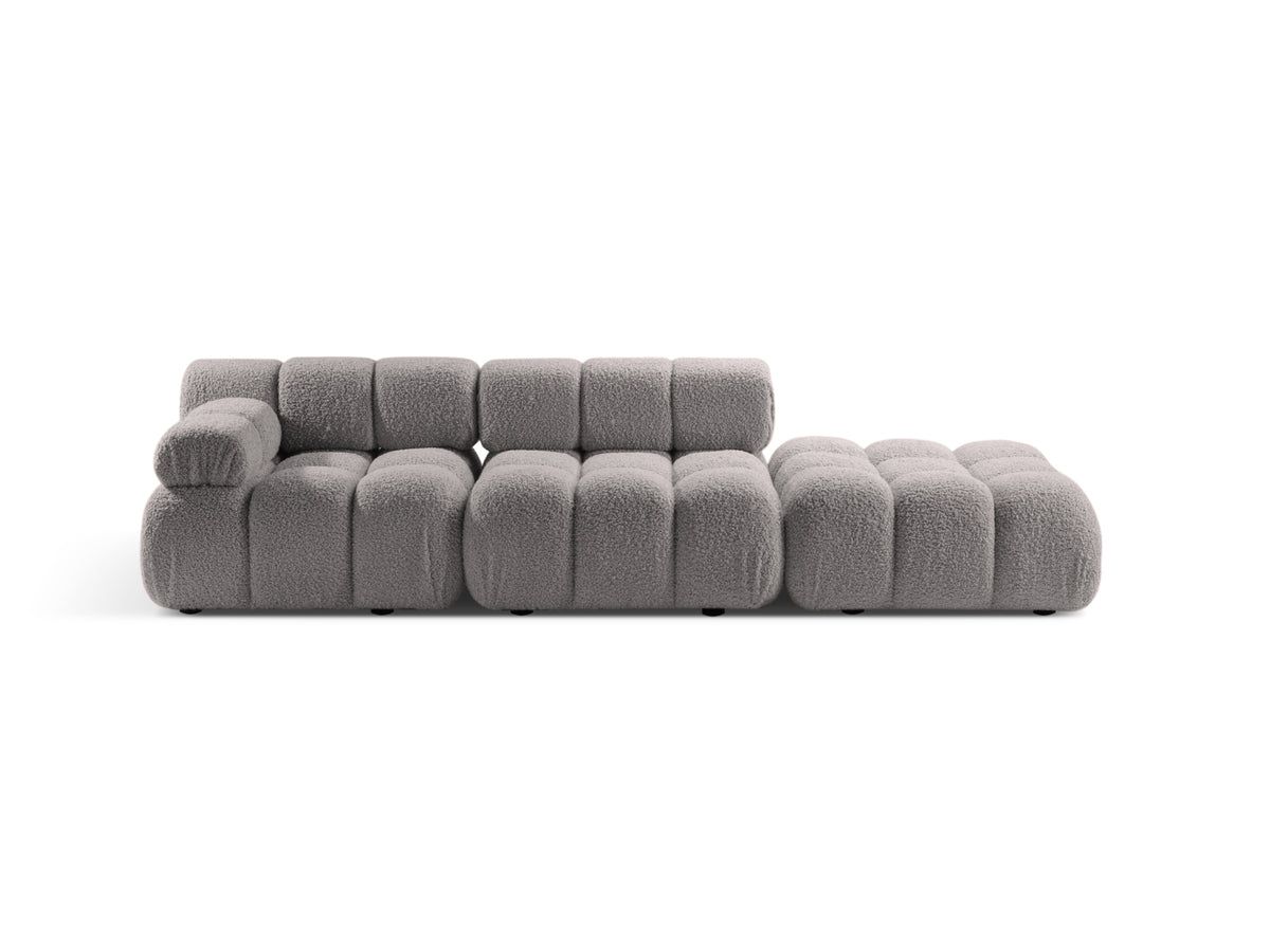 Bellis Boucle modulares Sofa rechts 4 Sitzer 94cm in Light Grey-Rolf präsentiert im Onlineshop von KAQTU Design AG. L-Sofa rechts ist von Micadoni