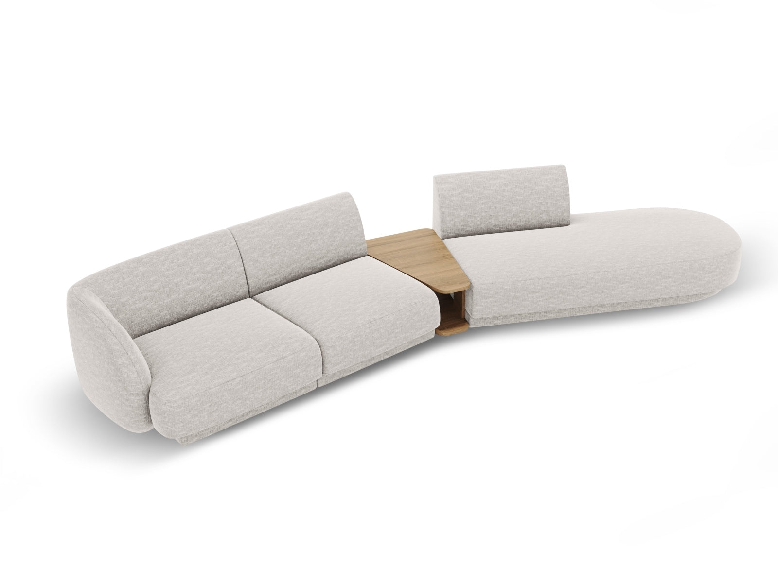 Entdecken Sie das stilvolle Miley Modulares Sofa rechts 4 Sitzer von Micadoni – perfekt für modernes Wohnen und höchsten Komfort.