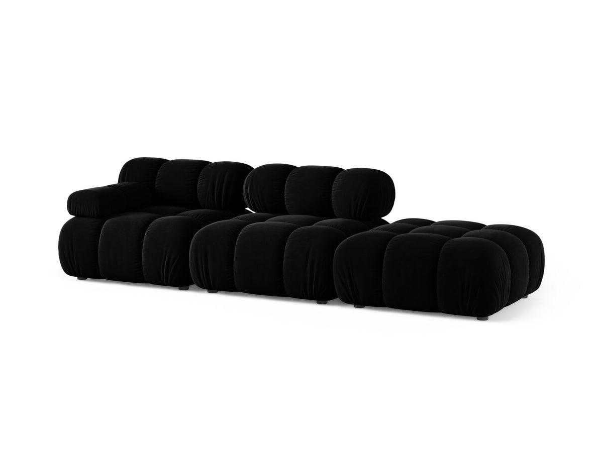 4-Sitzer Modular Sofa rechts Bellis in Black-Venus präsentiert im Onlineshop von KAQTU Design AG. 4er Sofa ist von Micadoni