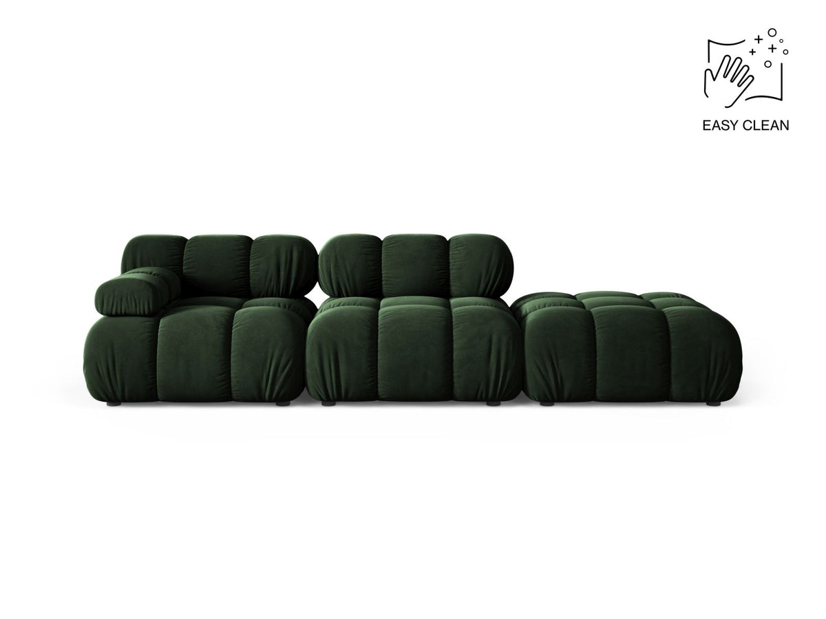 4-Sitzer Modular Sofa rechts Bellis in Bottle Green-Venus präsentiert im Onlineshop von KAQTU Design AG. 4er Sofa ist von Micadoni