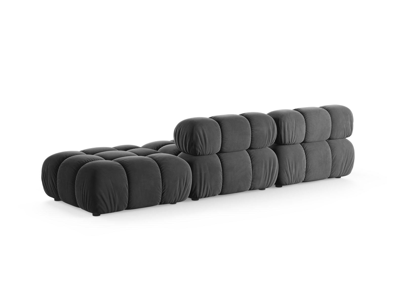 Elegantes 4-Sitzer Sofa Bellis in modernem Grau, ideal für stilvolle Wohnräume, erhältlich bei Micadoni.