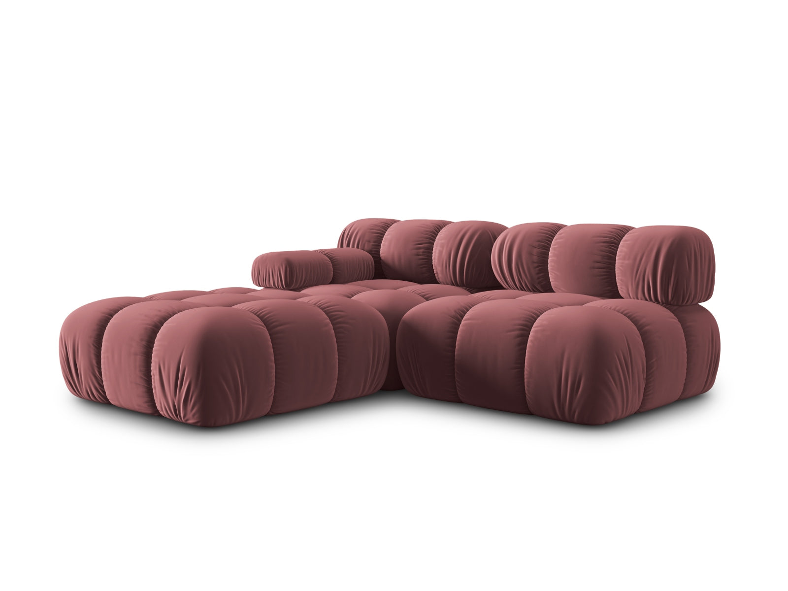 Gestalten Sie Ihr Zuhause mit dem Bellis Velour Sofa von Micadoni. Dieses elegante 4-Sitzer Sofa vereint Komfort, Stil und modulare Flexibilität.