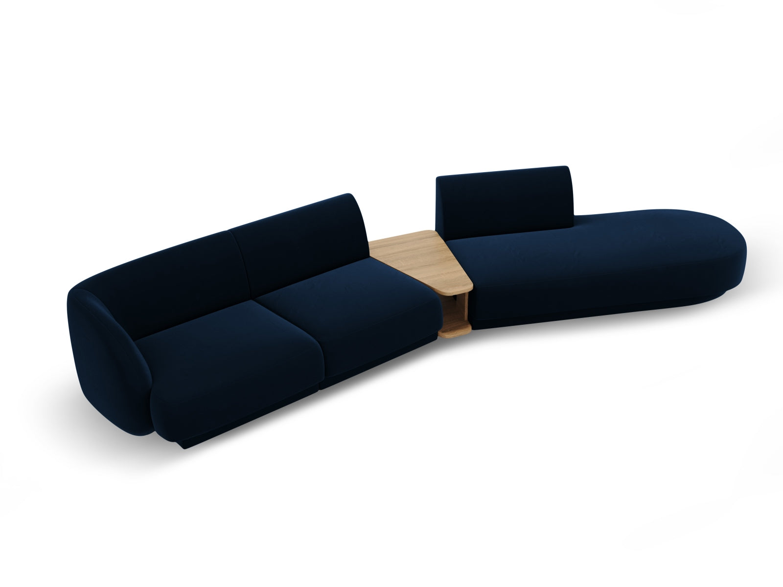 Erleben Sie das Miley Velour Sofa rechts 4 Sitzer von Micadoni – ein elegantes, flexibles Sofa, das Komfort und Stil in Ihr Zuhause bringt.