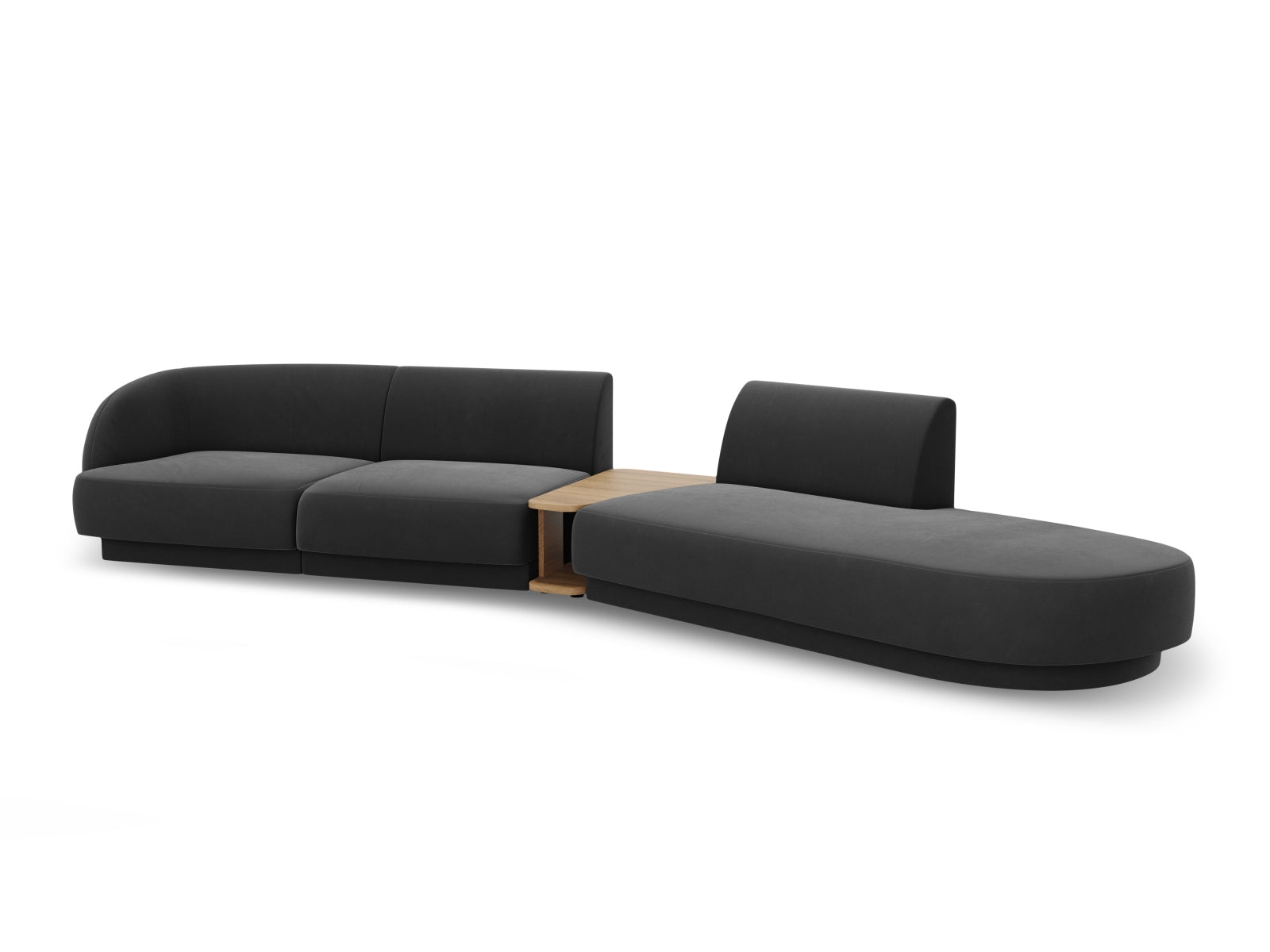 Entdecken Sie das Miley Velour Sofa von Micadoni – ein modulares 4-Sitzer Sofa, das durch elegantes Design, hohen Komfort und pflegeleichte Materialien besticht.