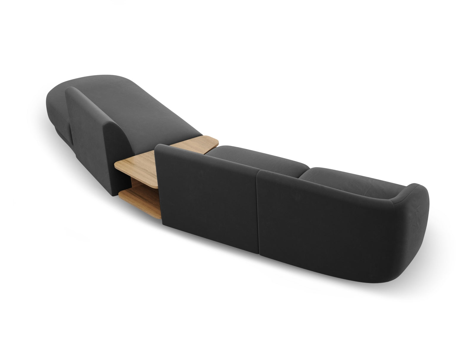 Erleben Sie das Miley Velour Sofa von Micadoni – ein stilvolles, modulares 4-Sitzer Sofa, das Komfort, Eleganz und individuelle Gestaltungsmöglichkeiten vereint.